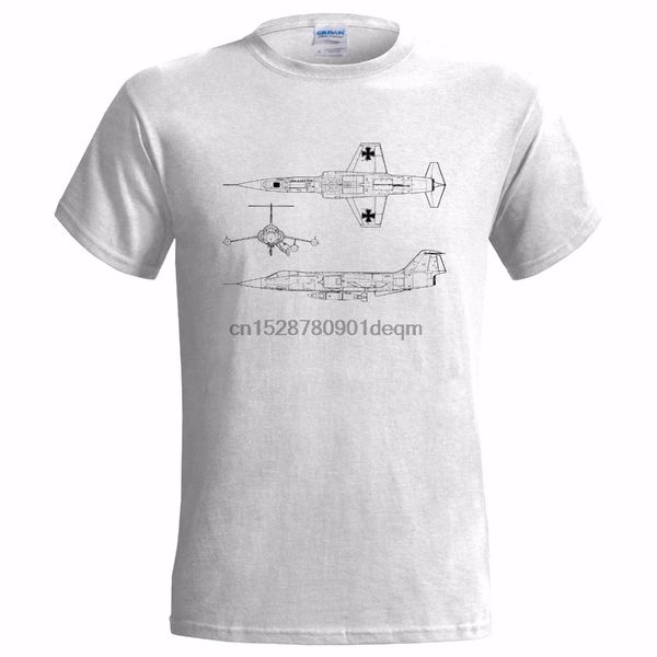 

2020 man clothes fashion casual lockheed starfighter f 104 tech drawing mens t shirt plane aircraft airplane tee shirt
