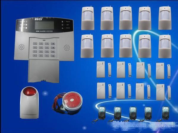 

wireless wired home gsm sms burglar security alarm system new tri-band h319