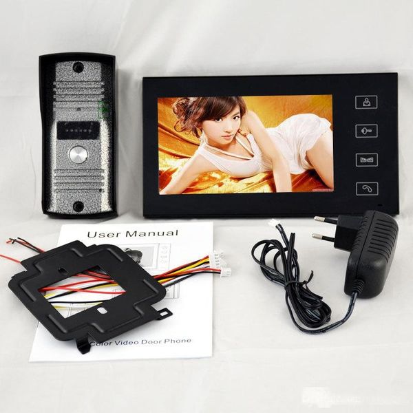 

7 inch tft touch screen color video door phone cmos night version camera intercom system h461