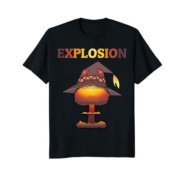 

konosuba explosion megumin brand clothihng fashion mens t shirt 100% cotton mens t-shirt summer o neck cotton(1