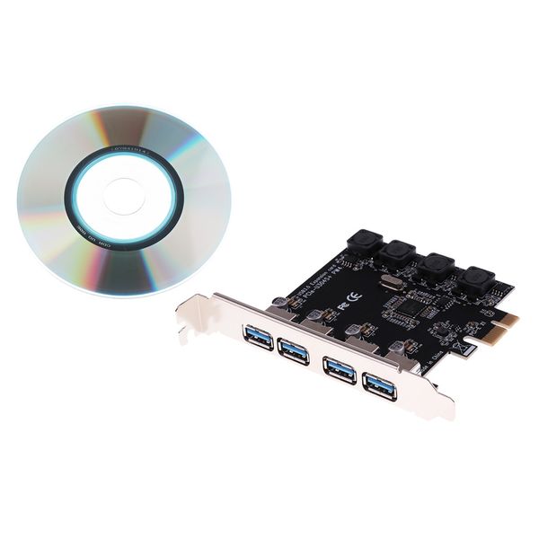 

pci-e pci express to 4 port usb3.0 usb 3.0 hub controller card adapter card
