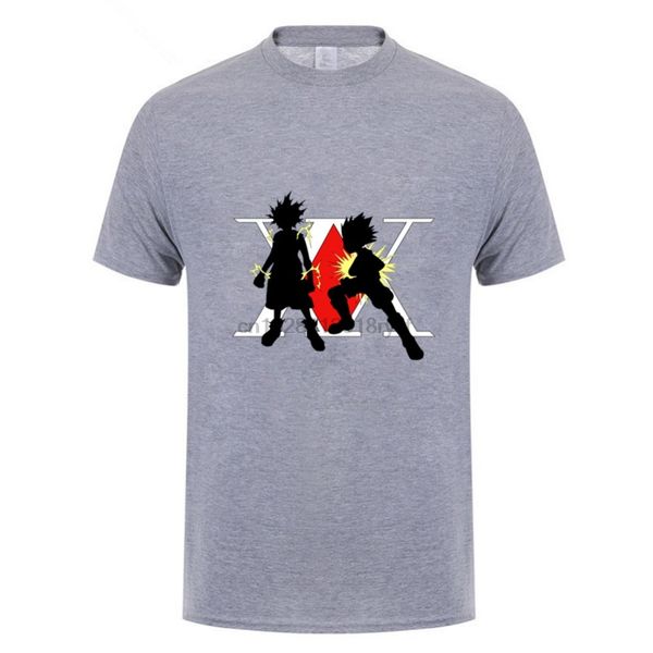 

2018 stylish hunter x hunter anime killua zoldyck design t shirts japan anime x-men hunter tshirt men short sleeve tee shirt