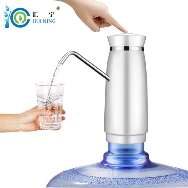 

water dispenser one key operation electric usb charging 304 stainless steel pipe bottled pump
