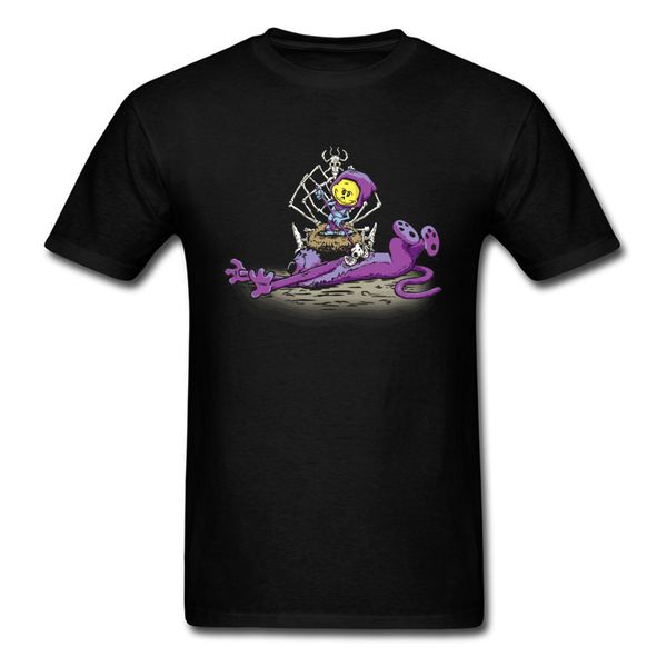 

furry flea bitten fool tshirt men summer t shirt skull t-shirt funny clothes black cotton tees funky hipster streetwear