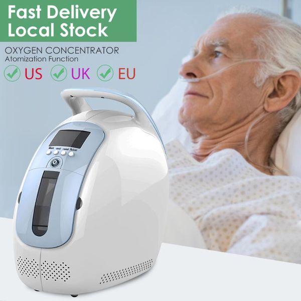 

ac110v/220v oxygen concentrator generator machine 1-5l/min 24 hours portable no battery air purifier with handle household