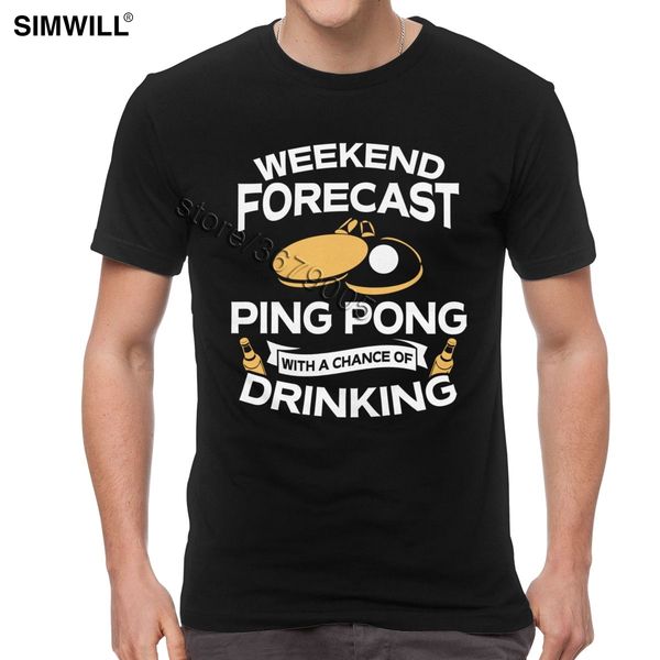 

classic ping pong t shirt table tennis gift t-shirts men breathable cotton tee shirts crew neck short sleeved tshirt