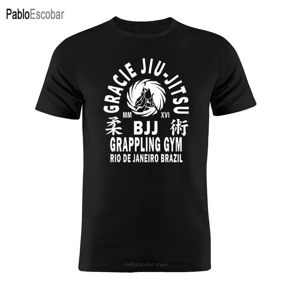 

shubuzhi cotton t shirt brazilian jiu-jitsu chinese charater artwork gift tee