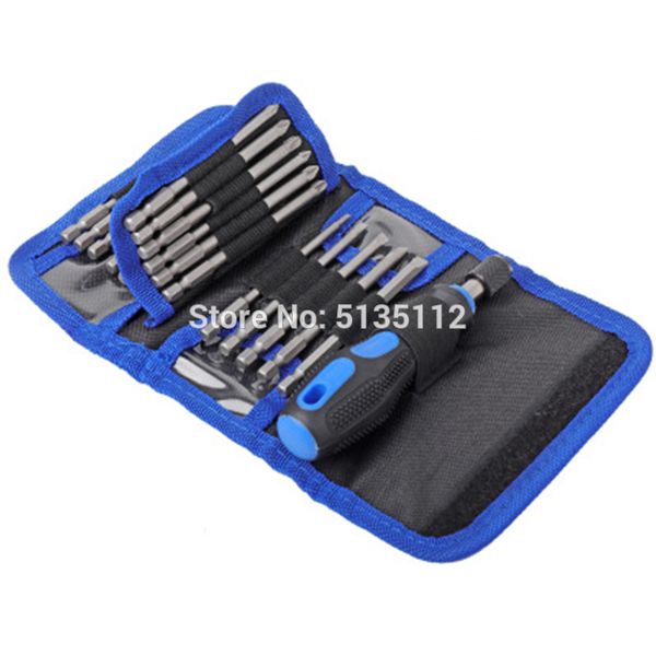 

24pc extra long reach screwdriver bit set torx screwdriver set kit multitool screw driver tools hand tools in bag hand