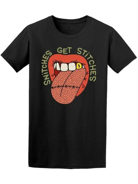 

snitches get stitches men's tee -image by cotton customize tee shirt