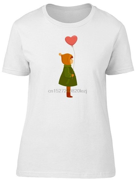 

winter girl holding a balloon mens tee -image by festive tee shirt