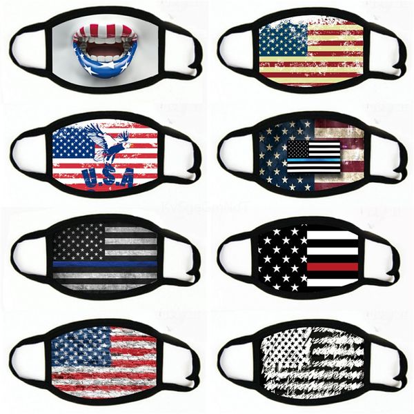 

scary clown mask magic horror game full face mask halloween party mascara carnaval men clown american national flag head masquerade#606, Black