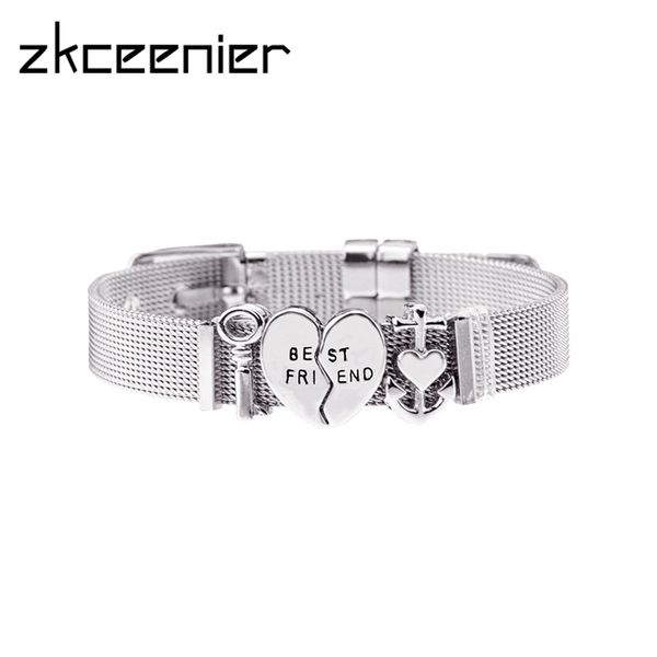 

new wholesale love lock friend charm brand bracelet stainless steel mesh bracelet for european woman men friend gifts, Golden;silver