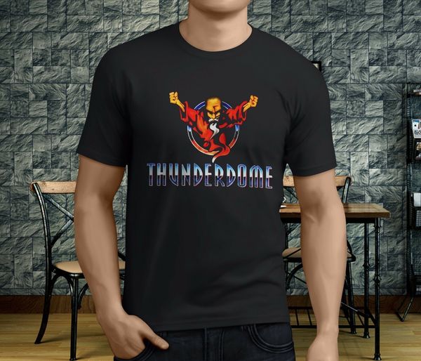 

новый thunderdome hardcore techno и габбер музыка mens black t-shirt s-3xl