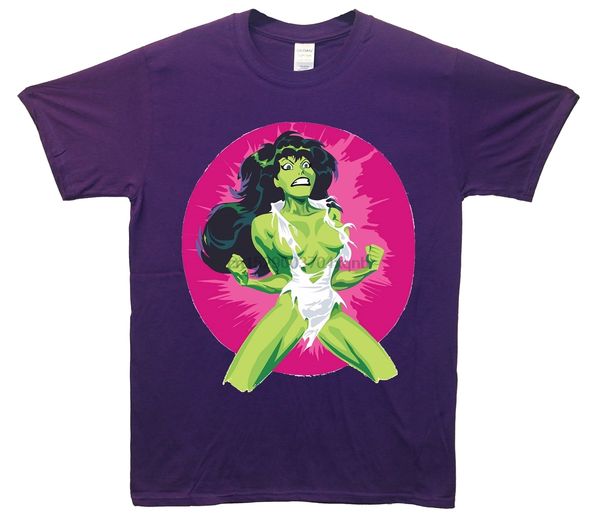 

brand she-hulk t-shirt summer menshort sleeve t-shirt
