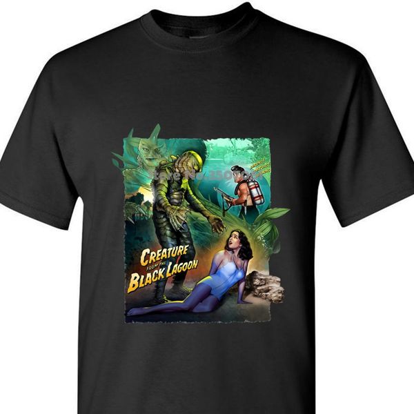 

creature from the black lagoon v13 movie poster t shirt black all sizes s 4xl funny new brand coat clothes