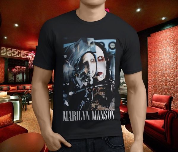

new cool marilyn manson beautiful people men black t shirt size s 3xl summer t shirt brand fitness body building