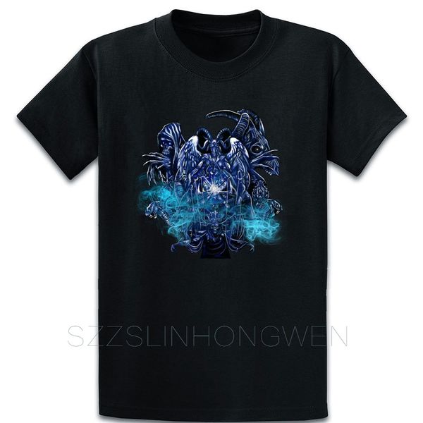

baphomet satanist goat skeleton king demon t shirt fashion printed natural summer style o neck cotton letters graphic shirt