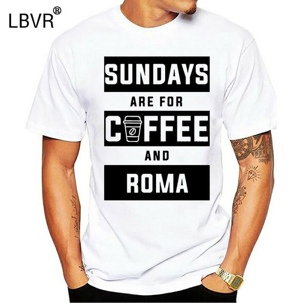 

sundays are for coffee and roma totti soccer t-shirt summer tee shirt