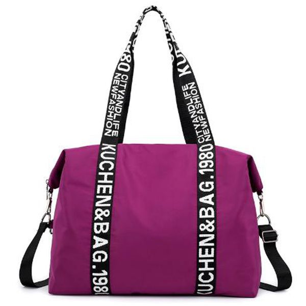 

new-casual tote women's shoulder tote nylon large capacity ladies bag letter shopping bag