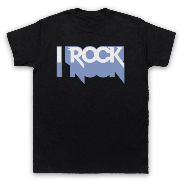 

new i rock hipster retro slogan funny cool rocker men's t-shirt size s-2xl