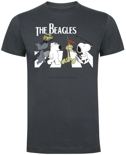 

b abbey road mens dog snoopie тройник семьи tee парень garfield t-shirt мужчины женщины мужская мода тенниску бесплатная доставка