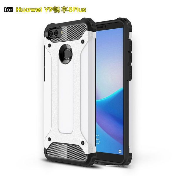 

shockproof anti scratch armor phone case for huawei y9 luxury soft silicone pc hard cover shell bumper