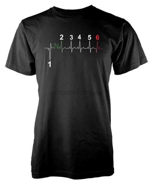 

один вниз пять up gearshift гонки heartbeat взрослых t shirt