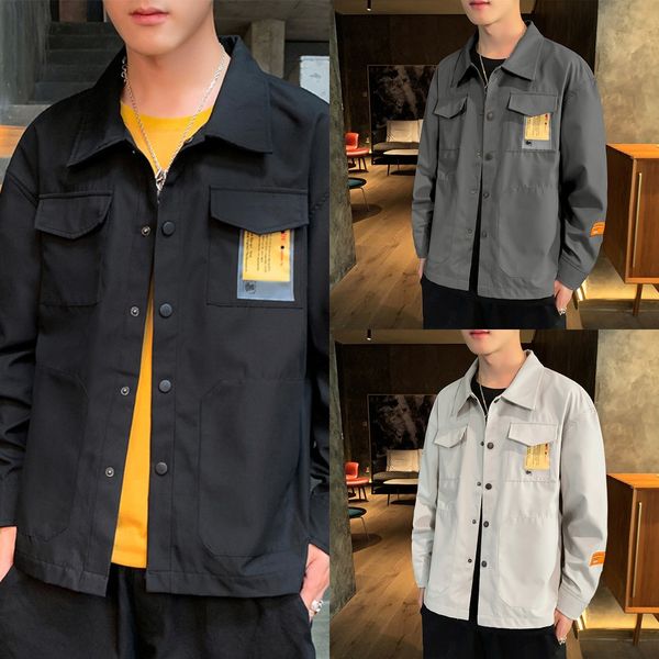 

men's spring and autumn sportswear jacket 2020 new korean style casual fashion handsome autumn fashion jacket men's sports clothes, Blue