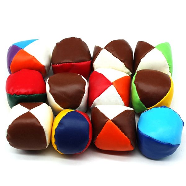 

12pcs cartoon sandbag leather small sandbag game ball for children