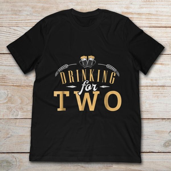 

2020 brand beer drinking for two 2020 summer men short sleeve t-shirt