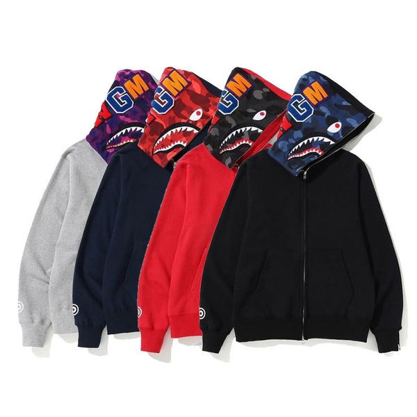 

2020 patterns or strange animals new super dalian sweatshirt men's zipper hoodie fashion jacett men, Black