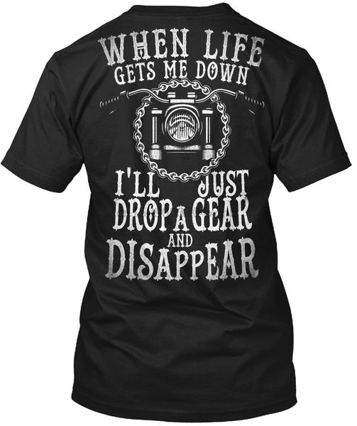 

men t shirt biker - when life gets me down women tshirt