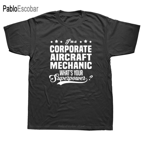 

новизна самолета mechanic t-shirt mens короткие рукава крупногабаритные streetwear hip hop печатные футболки лучшие тис