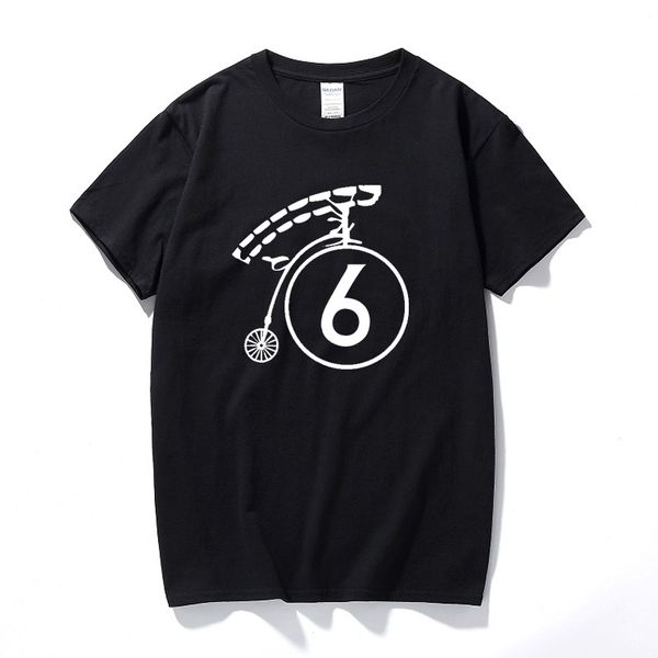 

men clothes 2020 old skool hooligans tribute to the prisoner t shirt no. 6 penny farthing mono cotton short sleeve tee shirt