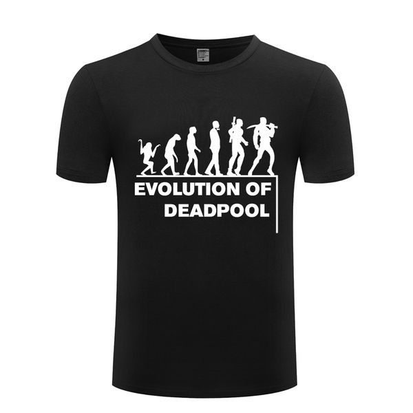 

evolution of deadpool novelty funny men's t-shirt t shirt men 2018 new short sleeve o neck cotton casual tee
