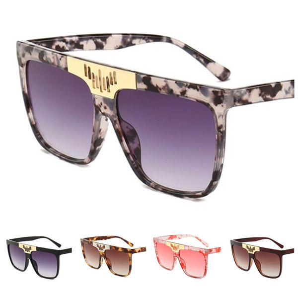 

fashion men sunglasses retro sun glasse personality eyewear goggles anti-uv spectacles oversize frame eyeglasses ornamental a, White;black