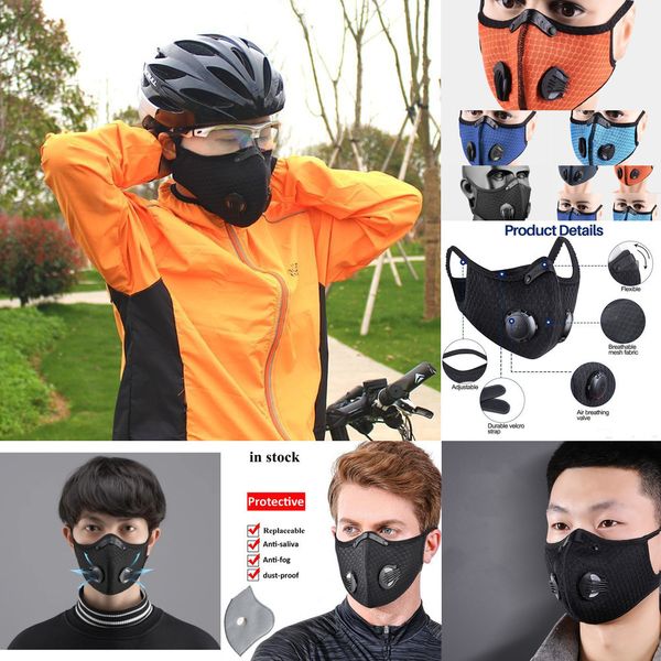 

pm2.5 stock mask sport face us cycling mask anti-dust anti-pollution activated carbon filt em771