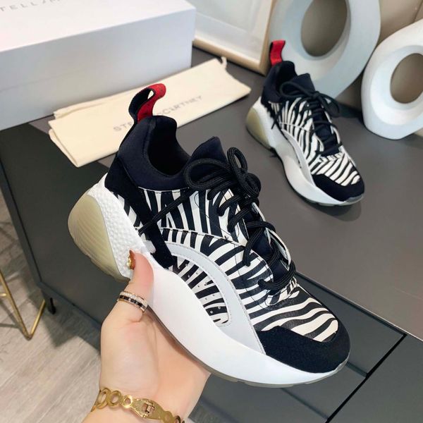 

new arrivel womens chunky trainers 2020ss velcro design comfortable and breathable jogging walking platform sneakers#4f, Black