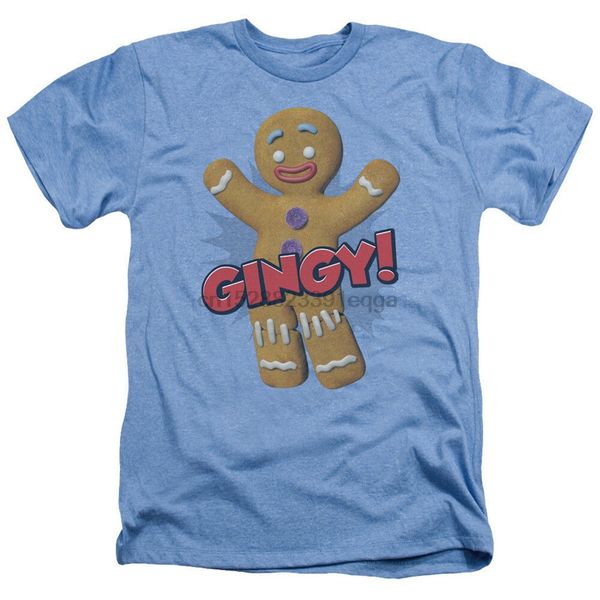 

shrek movie gingy gingerbread man licensed heather t-shirt all sizes sportswear tee shirt