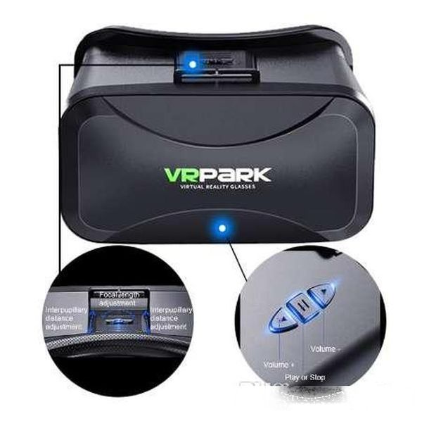 

vrpark virtual reality 3d glasses vr cardboard headset box for smart phone vr shinecon pro head mount object distance newest