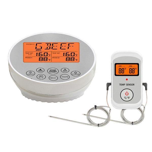 

household digital kitchen food cooking steak meat grill bbq thermometer oven smoker wireless temperature monitor instant read t200603