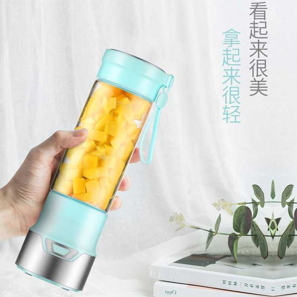 

one-handed drinking mini blender for shakes and smoothies mixer, 150w personal maker with usb, made with bpa-free