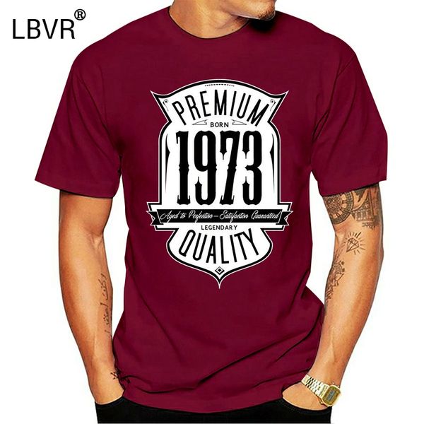 

aged to perfection born in 1973 44th birthday/gift mens graphic printed t-shirt