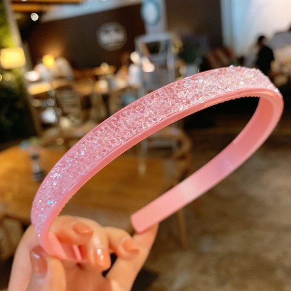 

shuangr new women girls cute crystal leather plaid flower hairbands sweet hair holder headband fashion hair accessories, Golden;silver