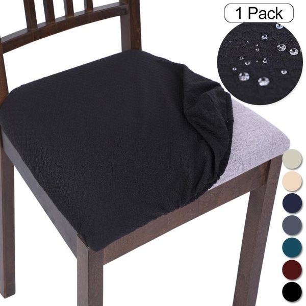 

stretch elastic dining room chair seat covers universal removable washable chair seat cushion slipcover