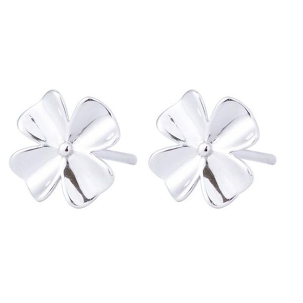 

four-leaf clover studs earrings ladies earrings female jewelry gift portable girls ear pendants, Golden;silver