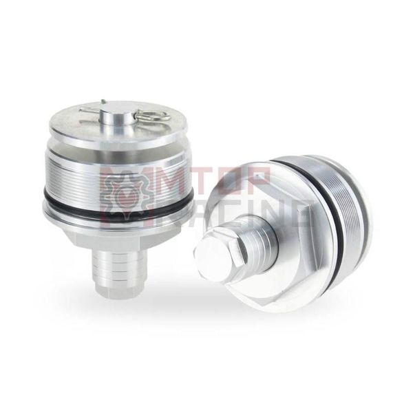 

preload fork caps for - v-rod (2002-2011) dyna (2006-2020) 49mm adjustable fork bolts silver black