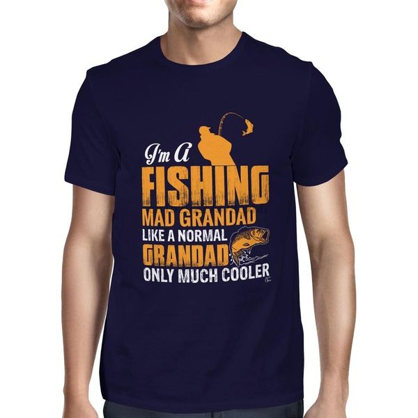 

2020 mens рыбалка grandad как нормальный дедушку но много cooler t-shirt