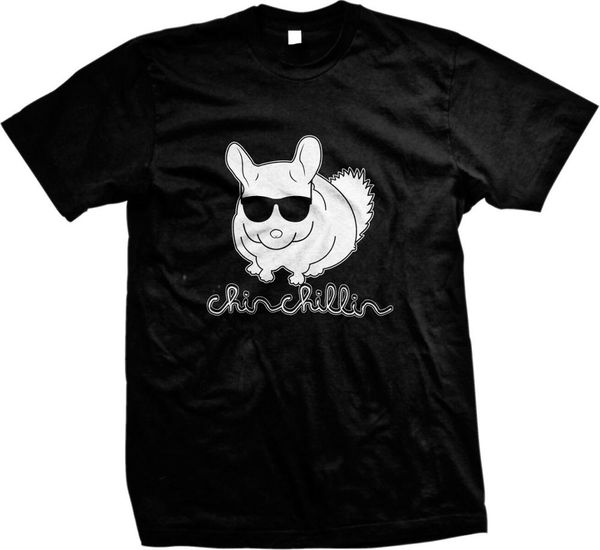 

chinchillin-chinchilla sunglasses cute trendy funny sayings slogans mens t-shirt