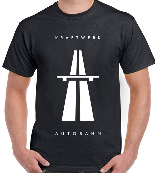 

2019 classical t-shirt men slim fit t-shirt men o-neck tees autobahn - kraftwerk mens music t-shirt autobarn homme short sleeve